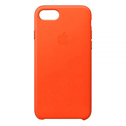 Чохол (накладка) Apple iPhone 7 / iPhone 8 / iPhone SE 2020, Leather Case Color, Помаранчевий