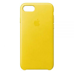 Чохол (накладка) Apple iPhone 7 / iPhone 8 / iPhone SE 2020, Leather Case Color, Spring Yellow, Жовтий