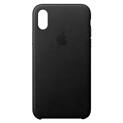 Чехол (накладка) Apple iPhone X / iPhone XS, Leather Case Color, Черный