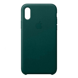 Чохол (накладка) Apple iPhone X / iPhone XS, Leather Case Color, Forest Green, Зелений