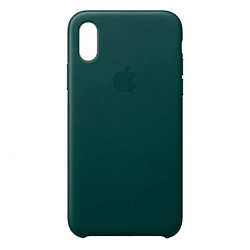 Чехол (накладка) Apple iPhone XS Max, Leather Case Color, Forest Green, Зеленый