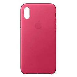 Чохол (накладка) Apple iPhone XS Max, Leather Case Color, Pink Fuchsia, Рожевий