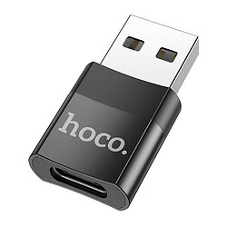 Адаптер Hoco UA17, USB, Type-C, Чорний