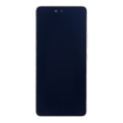 Дисплей (екран) Samsung A536 Galaxy A53 5G, Original (100%), З сенсорним склом, З рамкою, Срібний