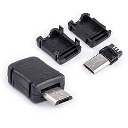 Корпус Micro USB тип B вилка, 5-контактов, с Корпусом