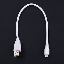 Кабель USBA-plug - USBmicro - plug длина 0,3м, белый (USB-MICBM-0.3)