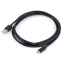 Кабель USB A plug - USB micro plug длина 1,8м, черный (CU271-018-PB)