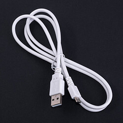 Кабель USBA-plug - USBmicro - plug довжина 1м, білий (USB-MICBM-1.0)