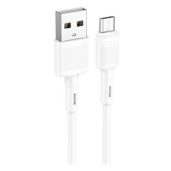 USB кабель Hoco X83, MicroUSB, 1.0 м., Белый