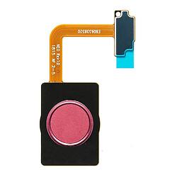 Шлейф LG G710 G7 ThinQ, С сканером отпечатка пальца, Розовый