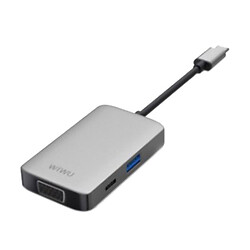 USB Hub WIWU Adapter Alpha A513HVP, Сірий