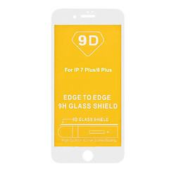 Защитное стекло Apple iPhone 7 Plus / iPhone 8 Plus, Full Glue, 9D, Белый