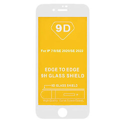 Захисне скло Apple iPhone 7 / iPhone 8 / iPhone SE 2020, Full Glue, 9D, Білий