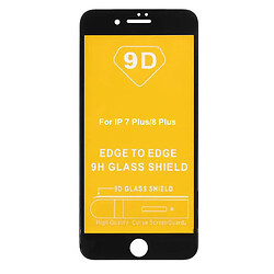 Защитное стекло Apple iPhone 7 Plus / iPhone 8 Plus, Full Glue, 9D, Черный
