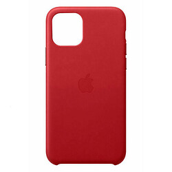 Чохол (накладка) Apple iPhone 11, Leather Case Color, Червоний
