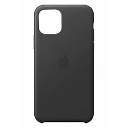 Чохол (накладка) Apple iPhone 11 Pro Max, Leather Case Color, Чорний