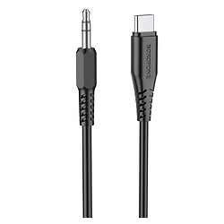 AUX кабель Borofone BL8, Type-C, 1.0 м., 3.5 мм., Черный