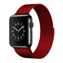 Ремінець Apple Watch 38 / Watch 40, Milanese loop, Tea Red, Червоний