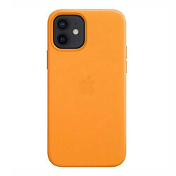 Чехол (накладка) Apple iPhone 12 / iPhone 12 Pro, Leather Case Color, California Poppy, Оранжевый