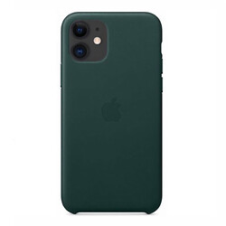 Чохол (накладка) Apple iPhone 12 / iPhone 12 Pro, Leather Case Color, Forest Green, Зелений