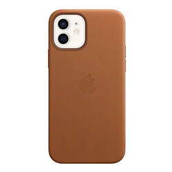 Чохол (накладка) Apple iPhone 12 / iPhone 12 Pro, Leather Case Color, Saddle Brown, Коричневий