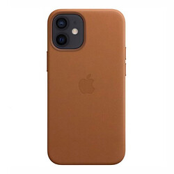 Чехол (накладка) Apple iPhone 12 Mini, Leather Case Color, Коричневый