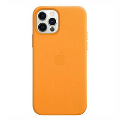 Чехол (накладка) Apple iPhone 12 Pro Max, Leather Case Color, California Poppy, Оранжевый