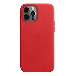 Чохол (накладка) Apple iPhone 12 Pro Max, Leather Case Color, Червоний