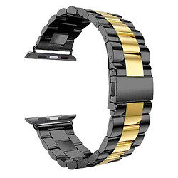 Ремінець Apple Watch 42 / Watch 44, Link Bracelet, Rose Gold-Black, Чорний