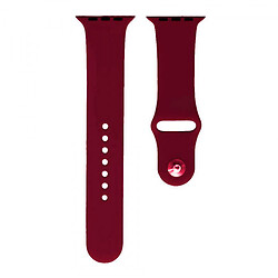 Ремешок Apple Watch 38 / Watch 40, Silicone WatchBand, Marsala, Красный