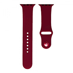 Ремінець Apple Watch 38 / Watch 40, Silicone WatchBand, Marsala, Червоний