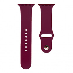 Ремешок Apple Watch 42 / Watch 44, Silicone WatchBand, Marsala, Красный