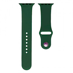 Ремешок Apple Watch 42 / Watch 44, Silicone WatchBand, Dark Green, Зеленый