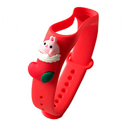 Ремешок Xiaomi Mi Band 3 / Mi Band 4, Silicone WatchBand, New Year Red Sock Gift, Рисунок