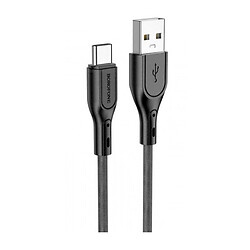 USB кабель Borofone BX66, MicroUSB, 1.0 м., Черный