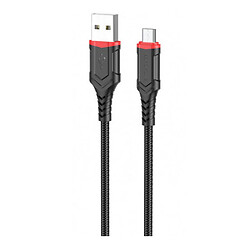 USB кабель Borofone BX67, MicroUSB, 1.0 м., Чорний