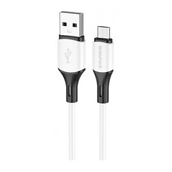 USB кабель Borofone BX79, MicroUSB, 1.0 м., Білий