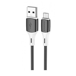 USB кабель Borofone BX79, MicroUSB, 1.0 м., Чорний