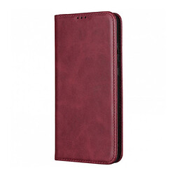 Чохол (книжка) Samsung A235 Galaxy A23, Leather Case Fold, Темно червоний, Червоний