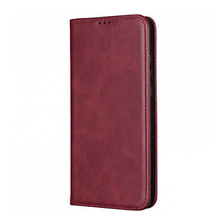 Чохол (книжка) Samsung A525 Galaxy A52, Leather Case Fold, Темно червоний, Червоний