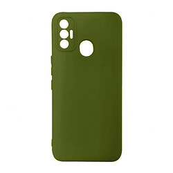 Чохол (накладка) Tecno Spark 7, Soft Silicone Case Full, Хакі, Зелений