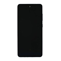 Дисплей (екран) Samsung A528 Galaxy A52s, З сенсорним склом, З рамкою, Super Amoled, Чорний