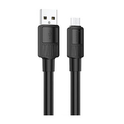 USB кабель Hoco X84, MicroUSB, 1.0 м., Чорний
