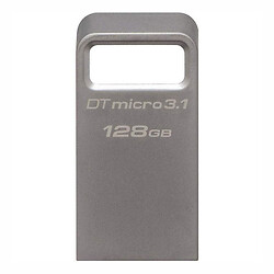 USB Flash Kingston DTMC3 DTMicro, 128 Гб., Серебряный