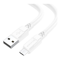 USB кабель Borofone BX81, MicroUSB, 1.0 м., Білий