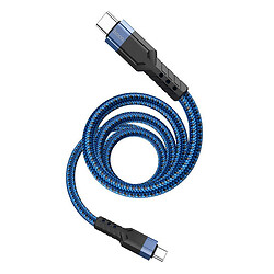 USB кабель Hoco U110, Type-C, 1.2 м., Синій