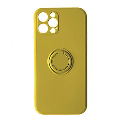 Чохол (накладка) Apple iPhone 12 Pro Max, Ring Color, Жовтий