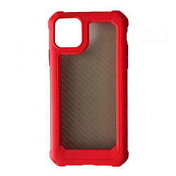 Чехол (накладка) Apple iPhone 12 / iPhone 12 Pro, Carbon Style Case, Красный