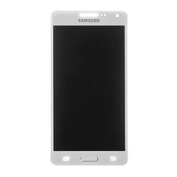 Дисплей (екран) Samsung A500F Galaxy A5 / A500H Galaxy A5, З сенсорним склом, Без рамки, Amoled, Білий