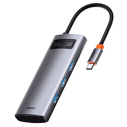 USB Hub Baseus CAHUB-CX0G, Серый